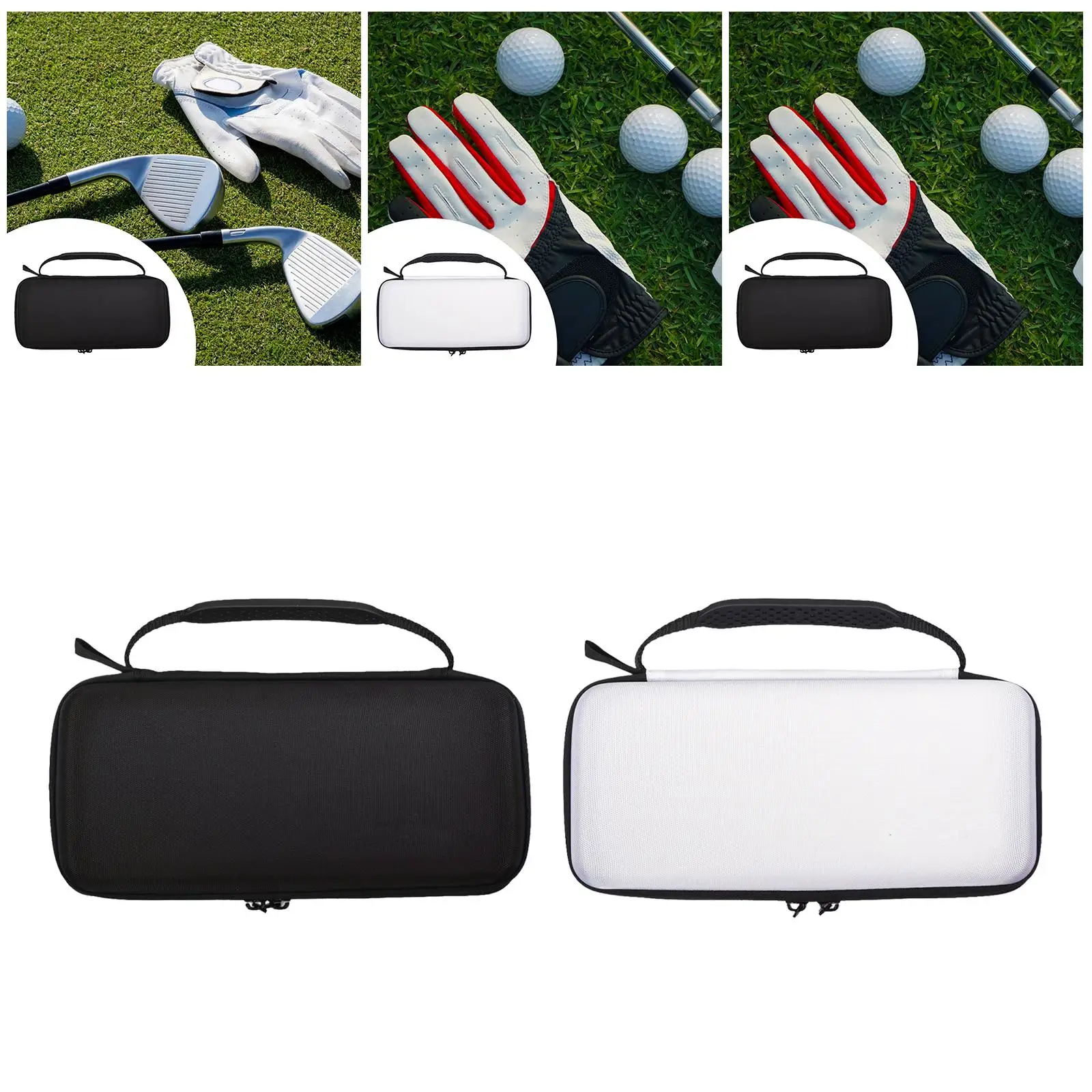 Hard Case Golf Glove Storage Organizer Lightweight EVA Bag with Compartments for Tees Markers for Golf Supplies Accessories