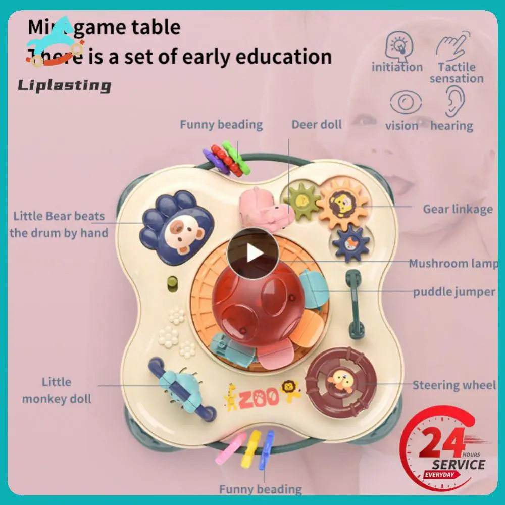 

Baby Activities Table Baby Activities Center Educational Table Baby Games for Babies Age Puzzle Shape Sensory Toys 18*10*20cm