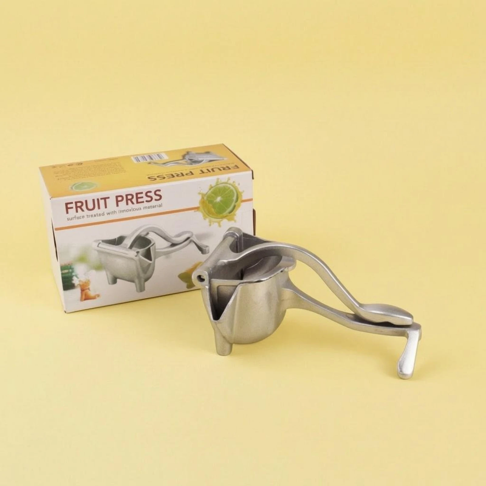 Metal Fruit Press Lever Handle Manual Fruit Press Manual Juicer Hinged Head Kitchen Tool Perforated Cup