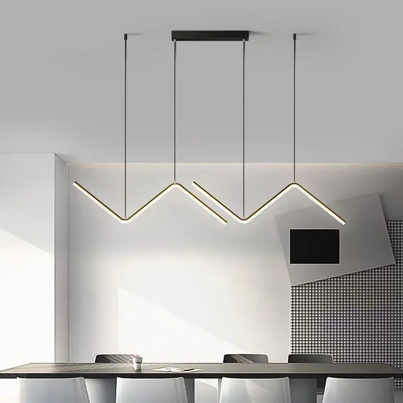 Imagem -06 - Lustre Led Moderno para Mesa de Jantar Iluminação Suspensa Lâmpada do Teto Design de Suspensão Luz Pendente Cozinha e Bar Decoração de Casa