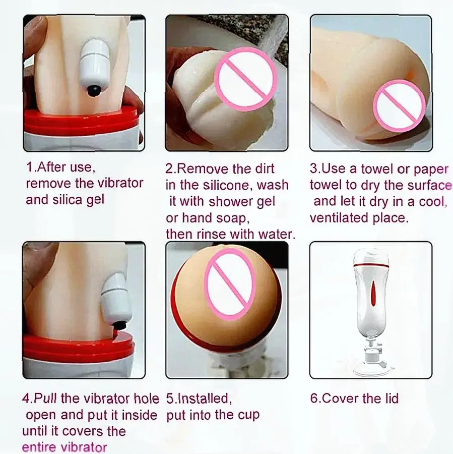 المزدوج قناة المهبل الشرج جهاز استمناء القضيب مضخة هزاز المهبل الاصطناعي جيب كس ذكر الاستمناء كأس الجنس لعب #5