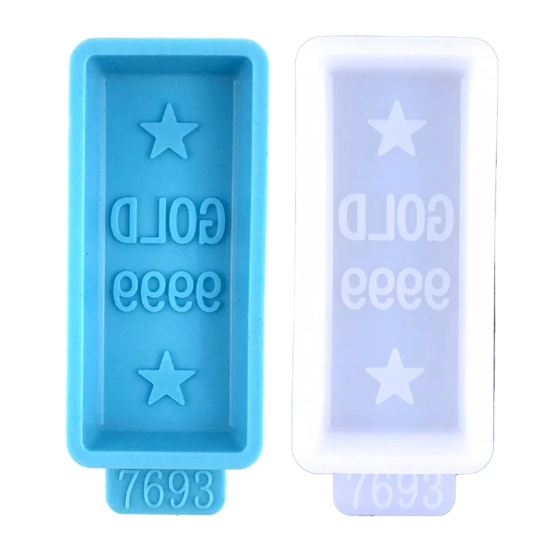 

Fast Reach Resin Epoxy DIY Epoxy Little Gold Bar Ornament Silicone Mold Jewelry Making