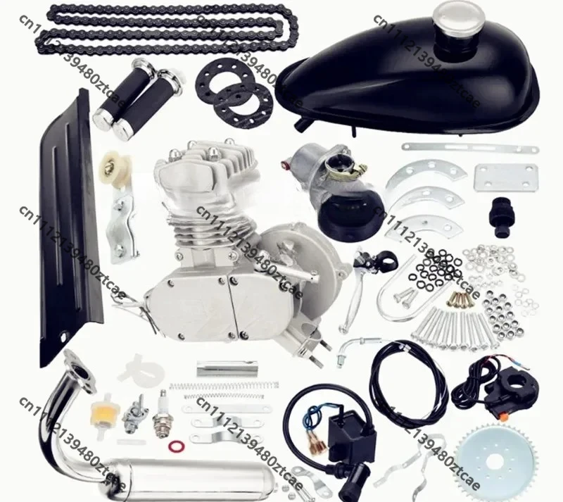 50CC 80CC Two-Stroke Complete Engine, Universal Bike Motor Assembly Motorcycle Replacement Power System Components