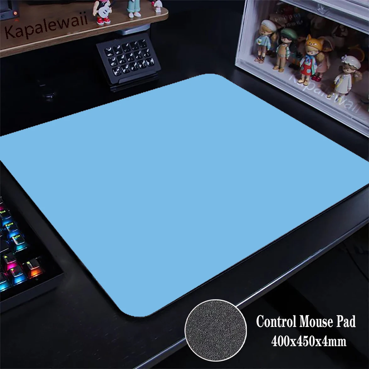 Imagem -03 - Mouse Pad com Controle de Velocidade 45x40cm Mousepad para Jogos Mouse Premium Cor Pura com Borda de Bloqueio