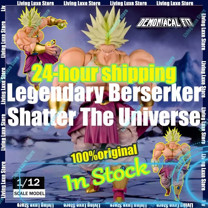 

NEW Demoniacal Fit Broly Figure Dragon Ball SHF Broly Legendary Berserker Space Shock Action Figure PVC Statue Dbz Toy Gift