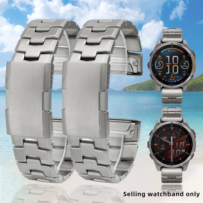 para-garmin-fenix-8-7-pro-7x-6x-5x-8x-plus-banda-de-metal-de-ajuste-rapido-correa-de-reloj-de-metal-de-titanio-22mm-26mm-correa-de-acero-inoxidable