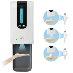 Touchless Automatic Foaming Hand Soap Dispenser, Wall Mount, Motion Sensor,Foam Liquid Refill Bottle,Sanitizer Dispenser,1200ml