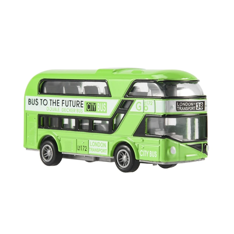 Double-Decker Bus London Bus Design Car Toys Sightseeing Bus Vehicles Urban Transport Vehicles Commuter Vehicles