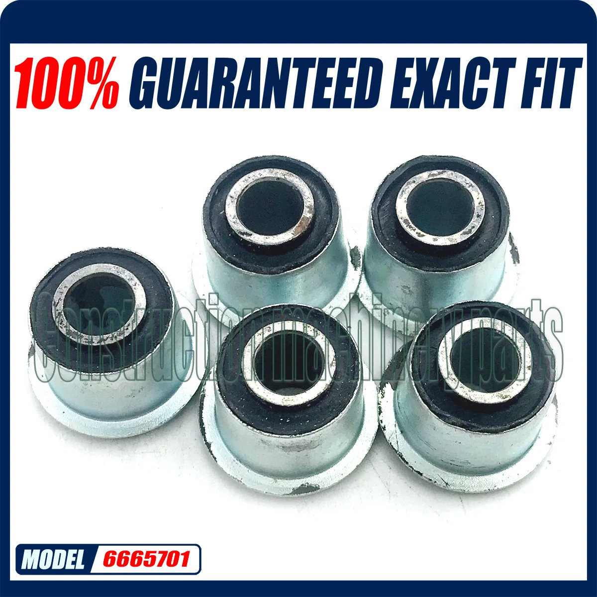 5pcs 6665701 Rubber Pedal and Steering Bushing For Bobcat Skid Steer Loader 463 530 533 T180 T190 T200 T250 T300 T320 T550 T590