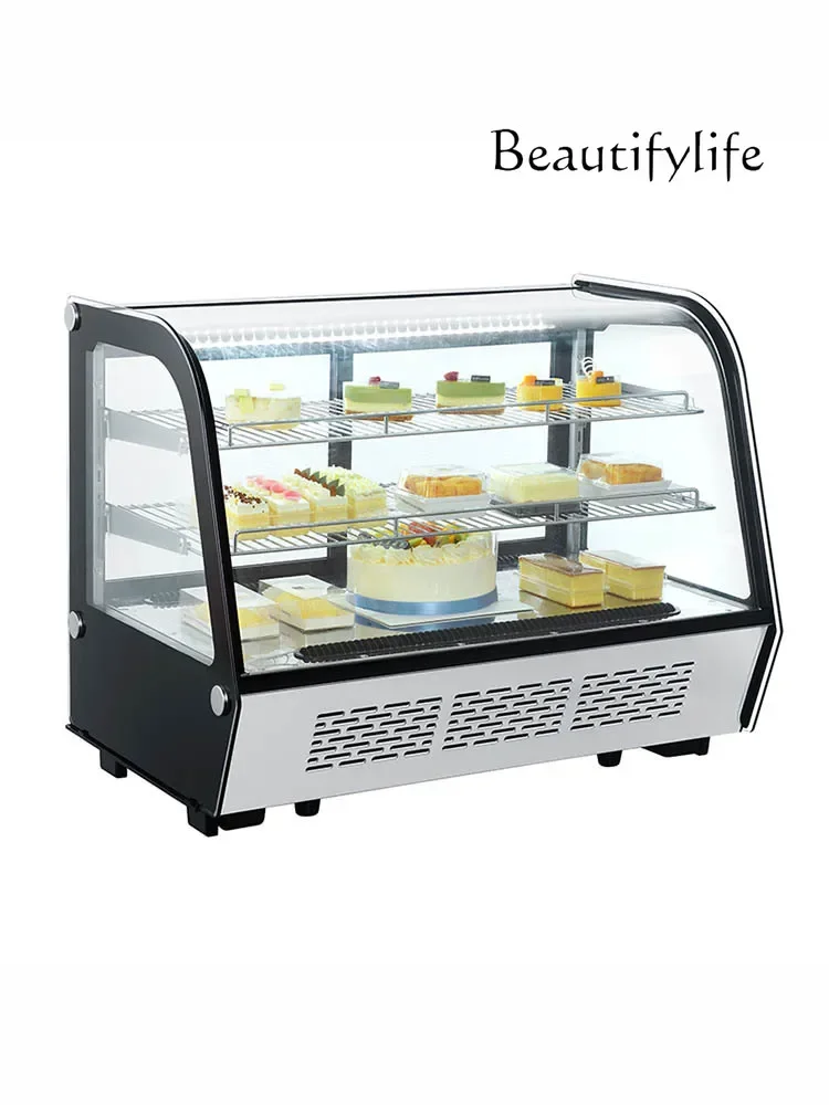 Commercial refrigerated fresh-keeping display cabinet multi-functional cake fried chicken cooked food desktop