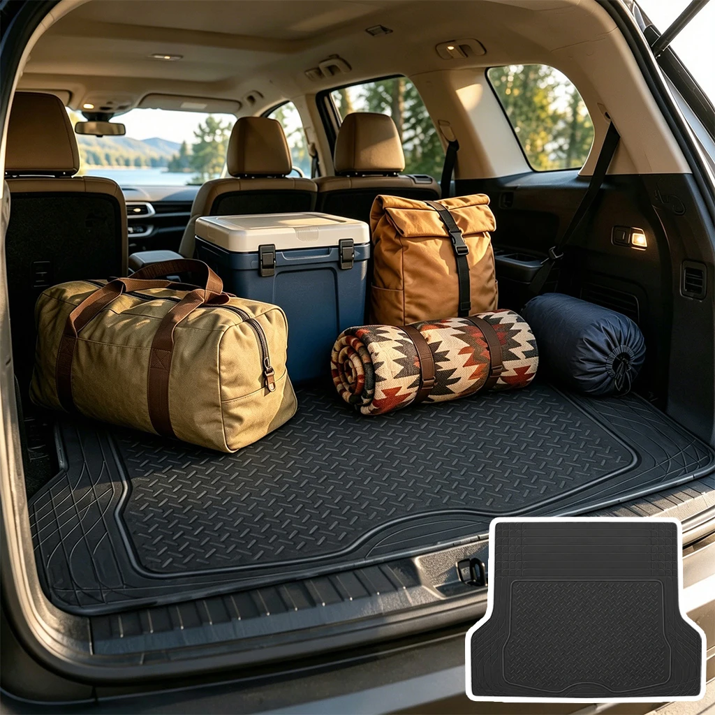 140x110cm Kofferbakmat Antislipkussentjes Universele Auto Achterbak Anti-Kras Kussen Waterdicht Gemakkelijk Te Reinigen Vloermat