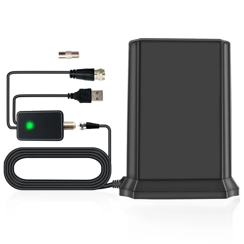 European And American Ground Wave Household Hdtv Dvb-T2 Receiving Antenna 1 PCS Black