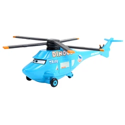 Car Disney Pixar Car Dinoco Helicopter King No.43 Metal Die Casting Alloy Toy Car Child Aircraft Model 1:55 Loose Kid's Toy