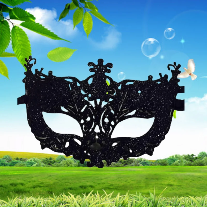 

2025 Halloween Masquerade Performance Half Face Fox Sequin Lace Mask Princess Venice Mask Christmas Party Ball Mask