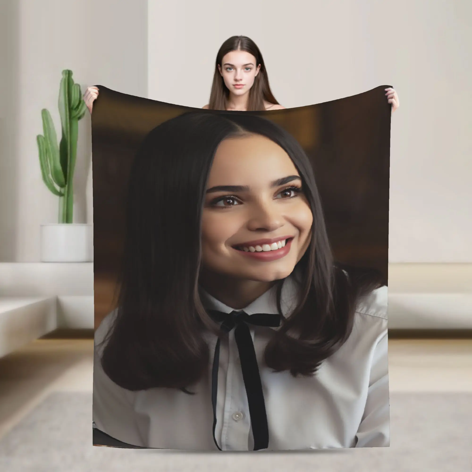 Actor Sofia Carson  Blanket Quality Soft Warm  Throw Blanket Winter Girls Boys Couch Bed Fluffy Bedspread