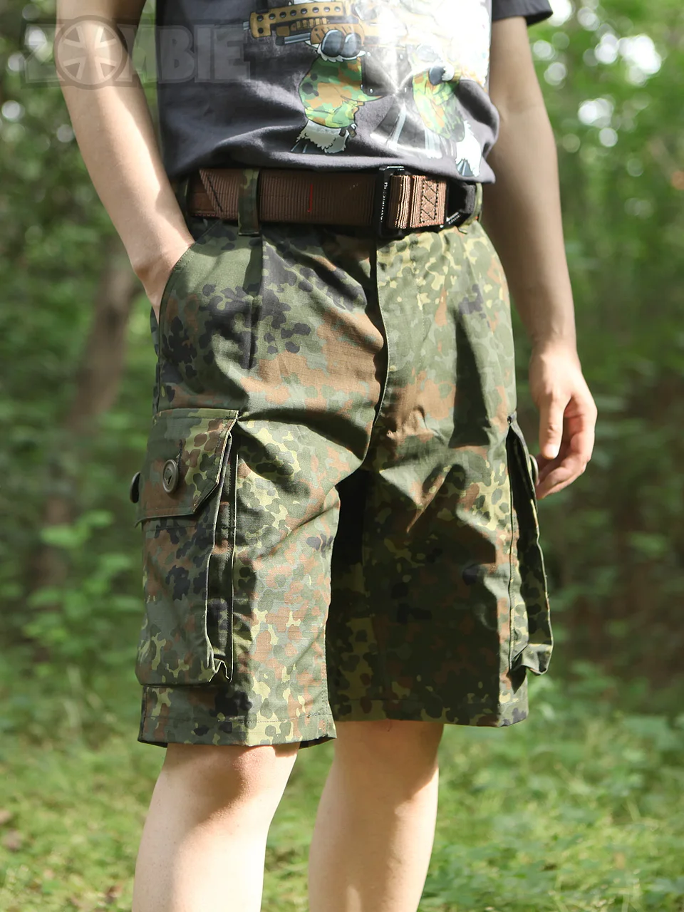 Outdoor German   Tactical Spots TC65/35 Camo Beach Multi Pocket Sportswear Shorts Casual Fashion Brand Pants