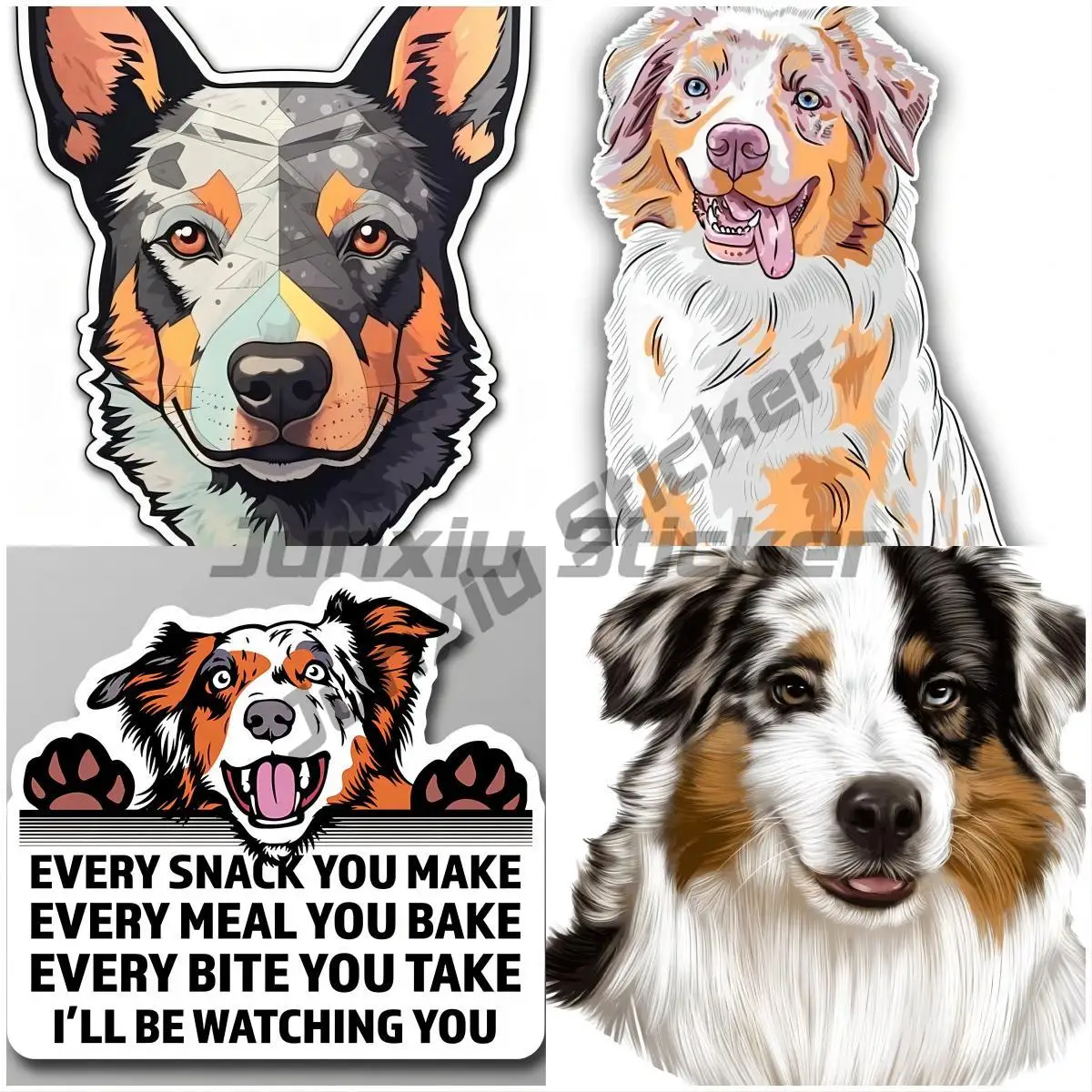 

Australian Shepherd Dog Sticker Graphic Auto Wall Laptop Cell Bumper Truck Van SUV Window Wall Cup Laptop Decal