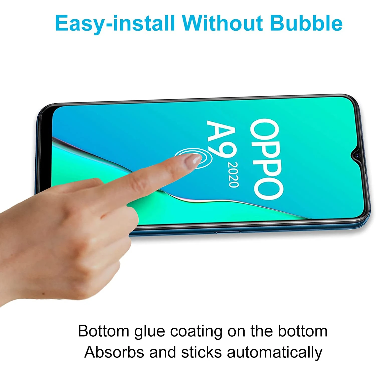 2/4pcs 9h Displays chutzglas für Oppo A9 2020 HD gehärtete Glas folie