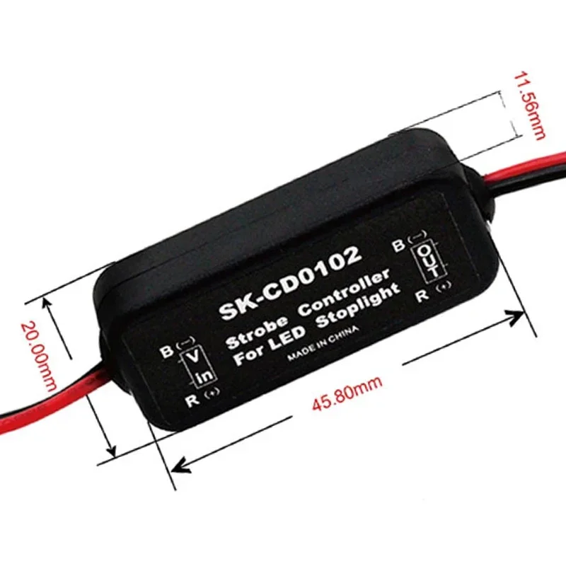 CD0100/CD0101/CD0102 Flash Strobe Controller modulo lampeggiatore per auto LED freno Stoplight accessori per la modifica automobilistica