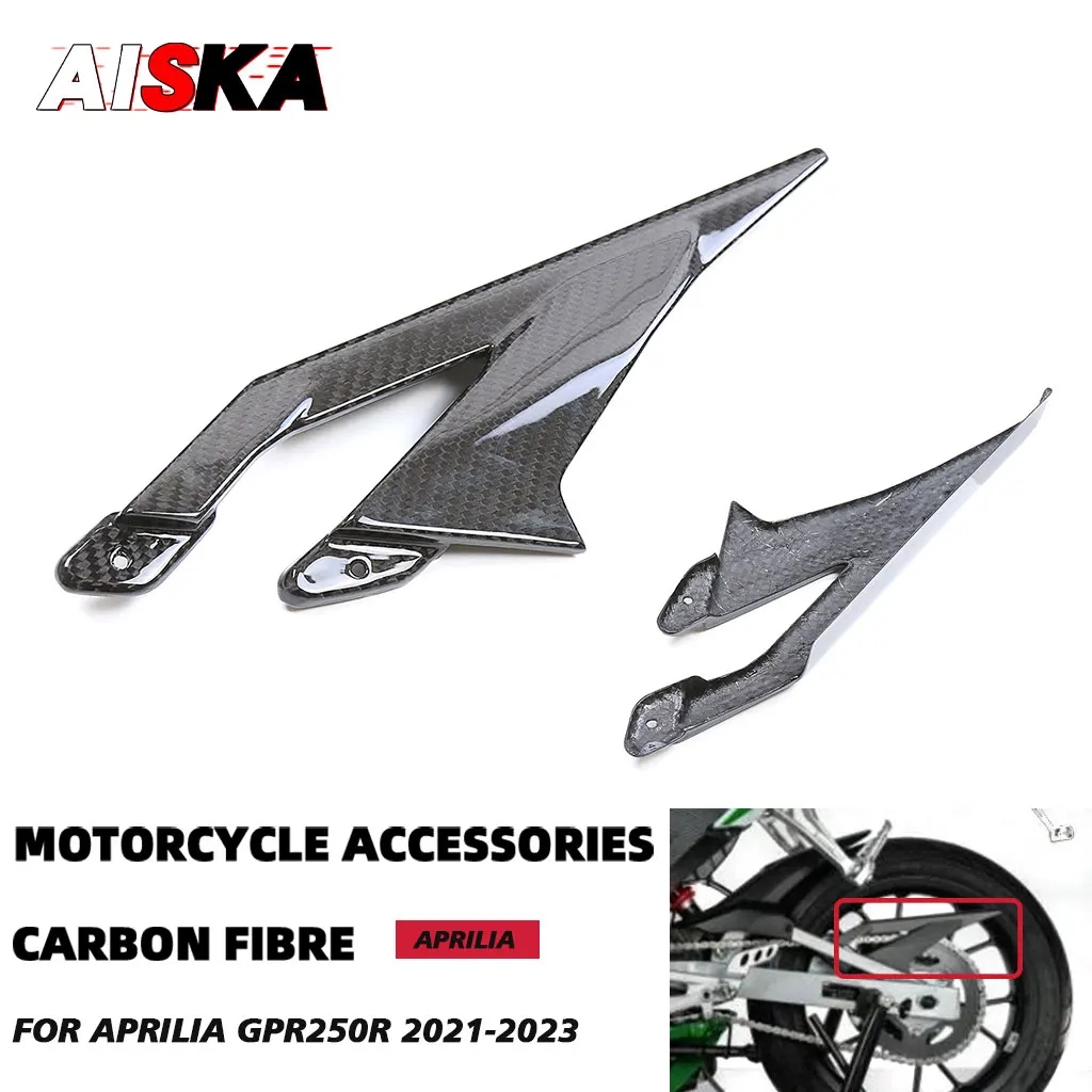 

100% Real Carbon Fiber For Aprilia GPR250R GPR 250R 2021 2022 2023 Motorcycle Accessories Chain Guard Protectors Cover Fairings