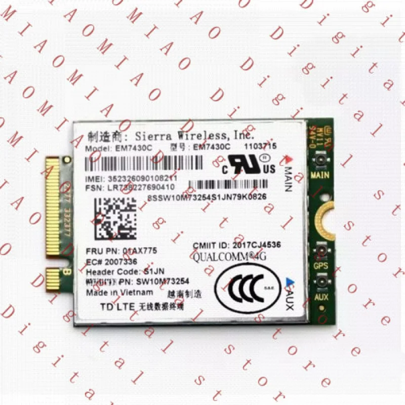 

Новая беспроводная WWAN 4G CMB-карта EM7430C 01AX775 для Lenovo ThinkPad