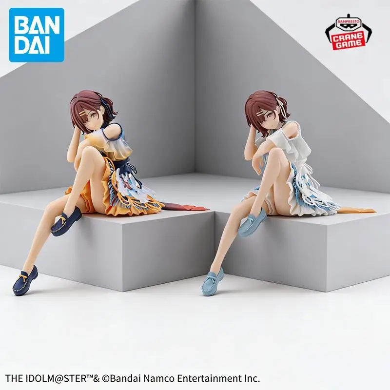 Bandai Original Banpresto The Idolm @ ster colores brillantes Higuchi Madoka figura de acción Anime Figura juguetes para niños Juguete regalos