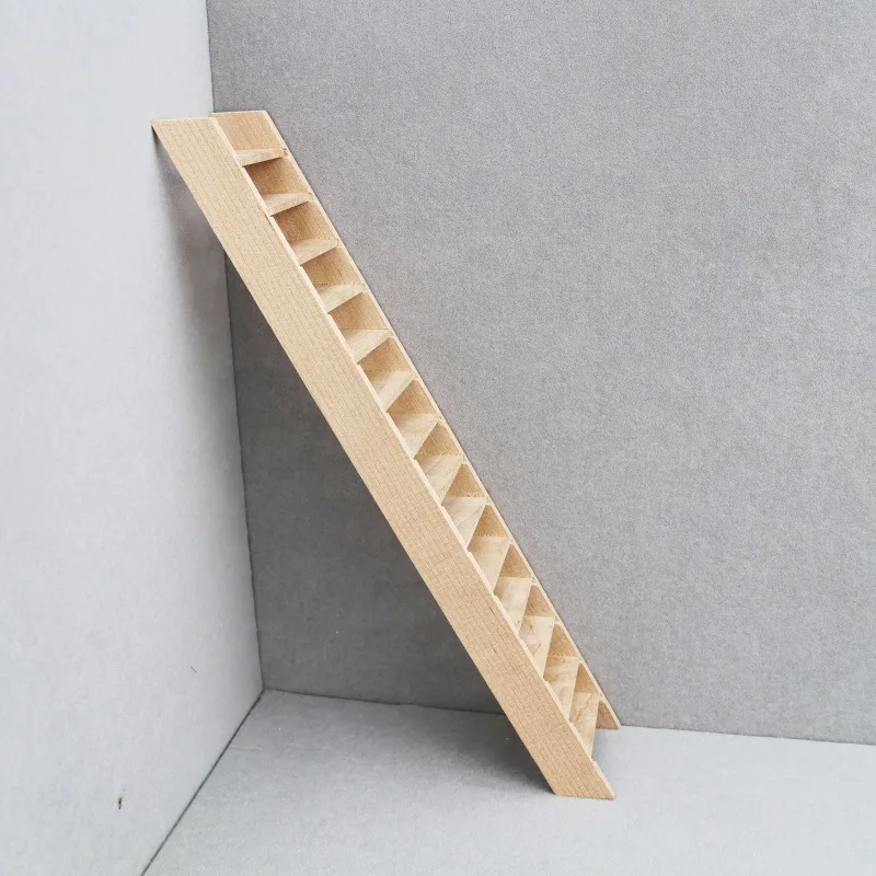 1:12 Miniature Dollhouse Accessories No Handrail Ladder Tool DIY Doll House Scene Handmade Decoration Creative Play House Toys