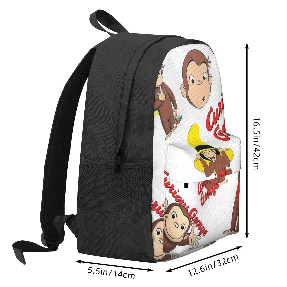 Curious George Backpack Hot Sale Daypack Large Capacity Children BookBag School Bag Shoulder Bags for Men Women