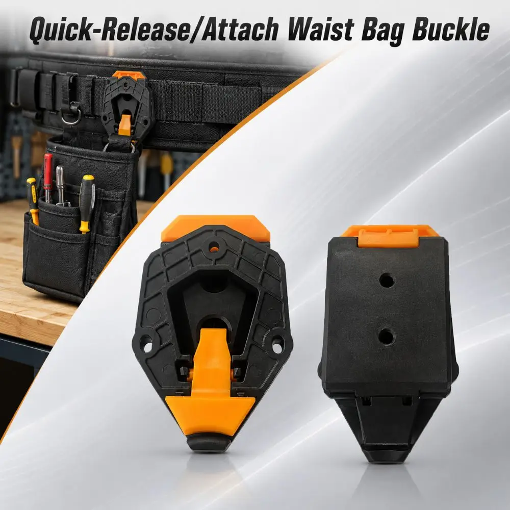 Quick-Release/Attach Waist Bag Buckle Universal Sturdy ABS Tool Bag Belt Clip Buckle DIY Tool Bag Fixing Clip All Tool Waist Bag