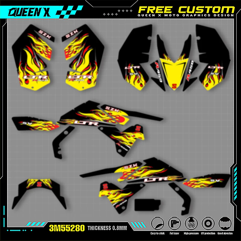 

Queen X MOTOR For SUZUKI LTR450 450R 450cc Motorcycle Graphics Decals Stickers Kits 002