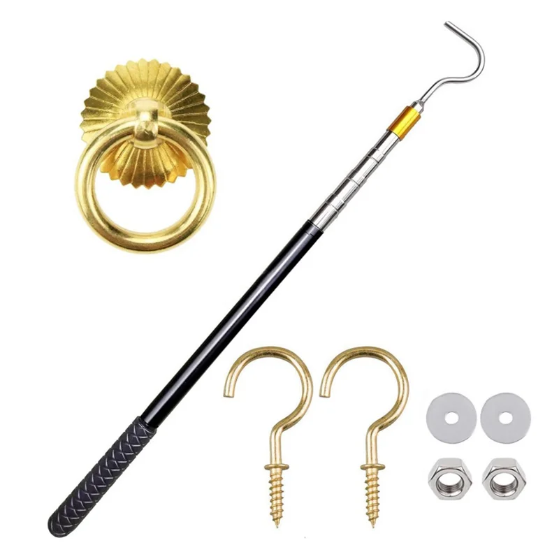 A84X-Attic Ladder Pull-Down Hook, Replacement For The Attic Pull-Down Cord In A Pull-Down System Kit