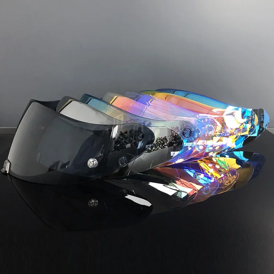 Visière Guajiro Compatible Scorpion EXO R1 EvoAir, R1 Carbone Air, 1400, 520, 391 - Écran Polycarbonate Anti-UV Anti-Rayures Anti-Buée (Bleu Clair)