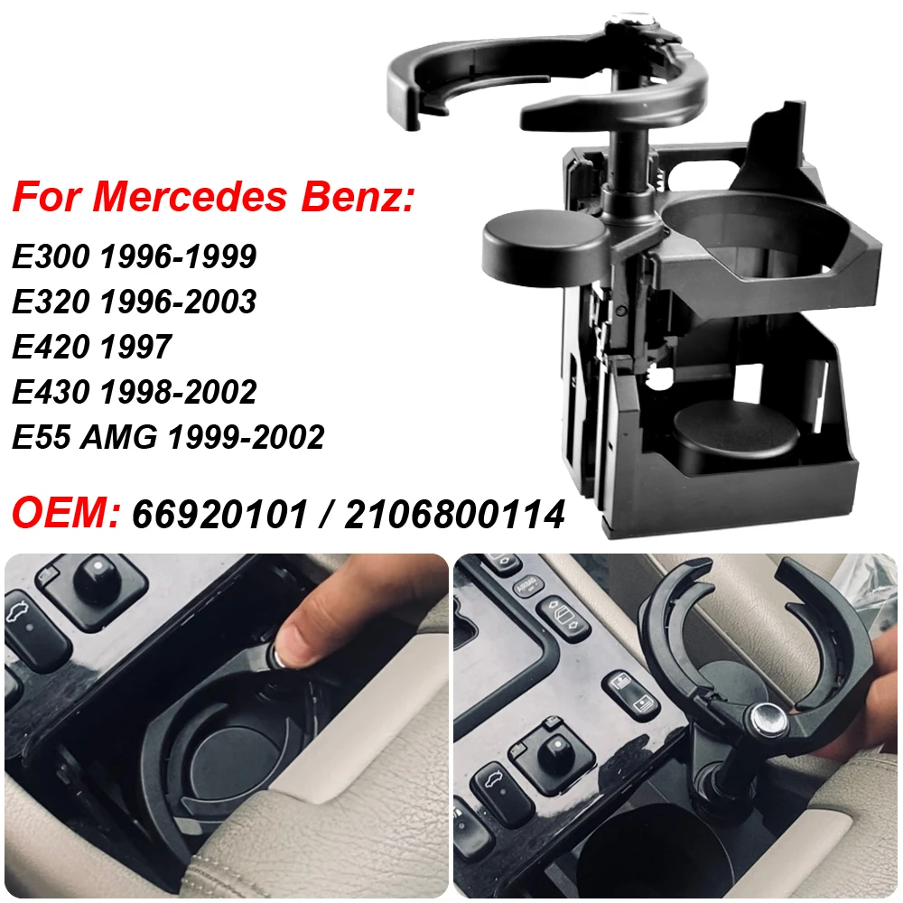 

Car Centre Console Cup Holder For Mercedes Benz E300 E320 W210 2106800114 / 66920101 Car AccessoriesCar Centre Console Cup Holde