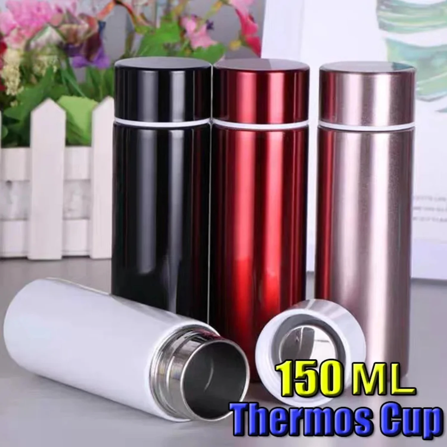 Insulated Stainless Steel Double Layer Thermos Hot Water Bottle | Vacuum Flasks for Tea, Coffee | Keep Drinks Hot | Stainless St