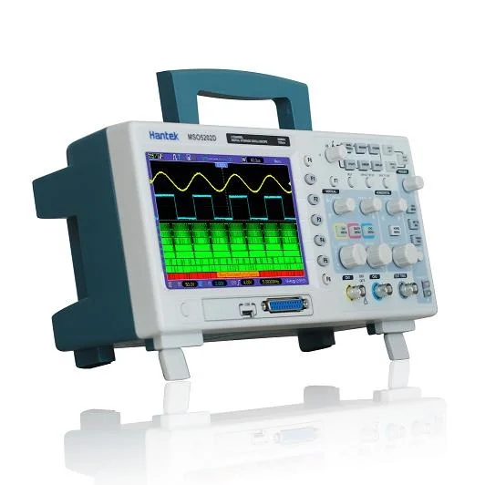 

Hantek MSO5000D Series 2 Channels External Portable LCD 60 100 200 MHz Bandwidths Digital Storage Logic Analyzer Oscilloscope