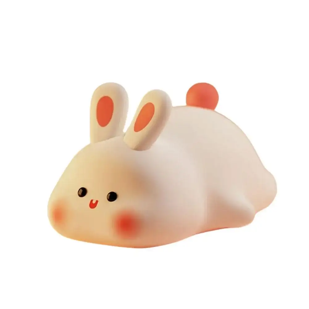 LED Night Light Cute Elephant Rabbit lampada in Silicone con luce notturna per bambini Timer Light regalo camera da letto Baby Birthday Decor P7Z7
