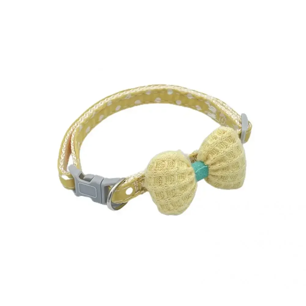 2024 New Puppy Collar Fine Workmanship Pet Collar Cute Bow Tie Dog Collar Rabbit Accessories