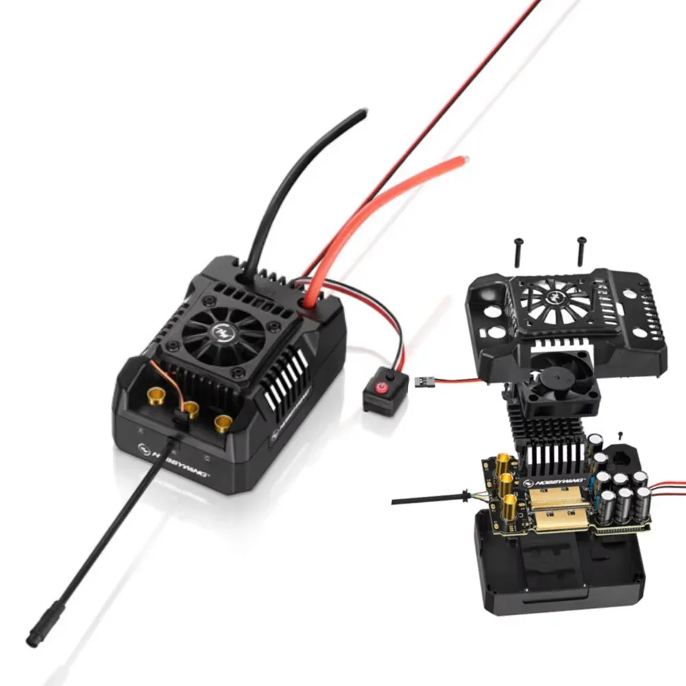 Hobbywing EZRUN MAX4 HV 300A 6-12S Bürstenlosen ESC 70125SD KV560 8-12S 4-polige Bürstenlosen Sensored Motor Combo Für 1/5 RC Lkw Auto