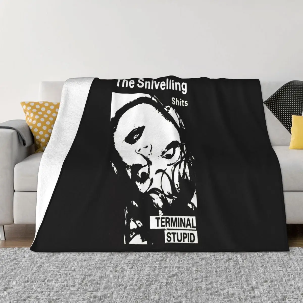 The Snivelling Shits Terminal Silly Holiday Top Spring Pop Men Geek Cheap Sale Comfortable Text Summer Style Throw Blanket