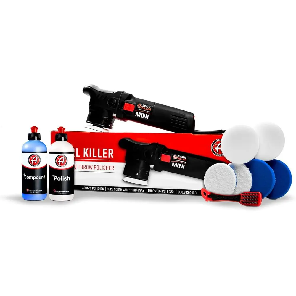 12mm Polisher for Orbital Car Paint Correction - Scratch Remover Tool for Post-Wash Clay and Pre-Wax Application