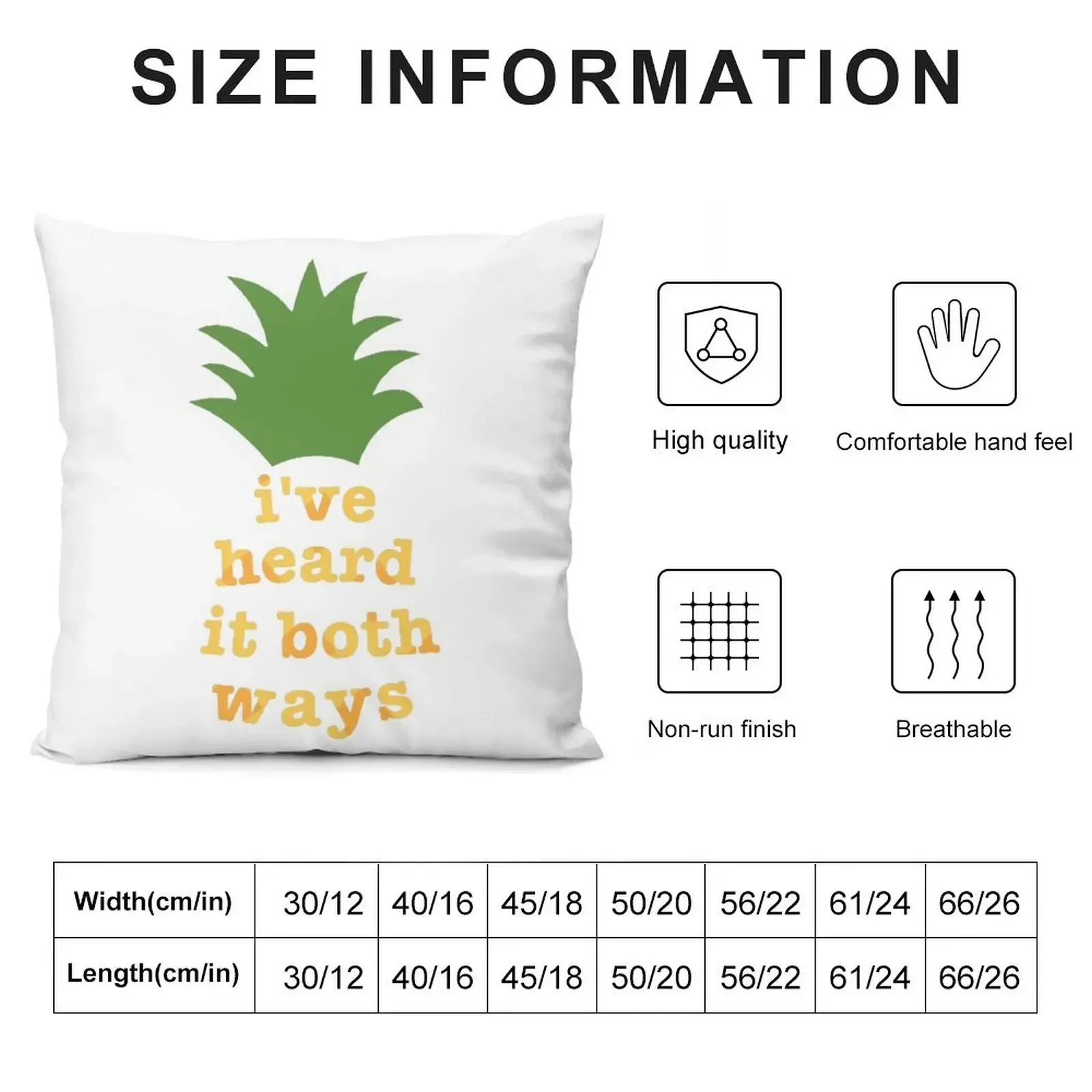 I've Heard It Both Ways Throw Pillow Rectangular Cushion Cover Cushions For Sofa ornamental pillows Luxury Pillow Cover pillow