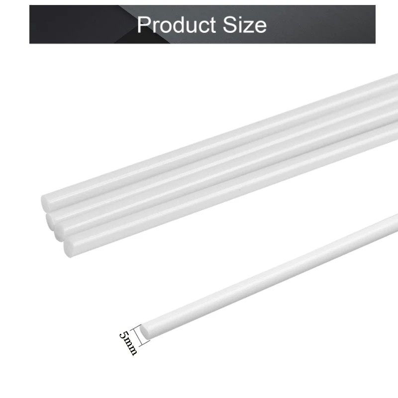 1-5pcs 6-50mm diameter PTFE bar White poly tetra fluoro ethylene bar environment-friendly non-toxic DIY PTFE plastic rod