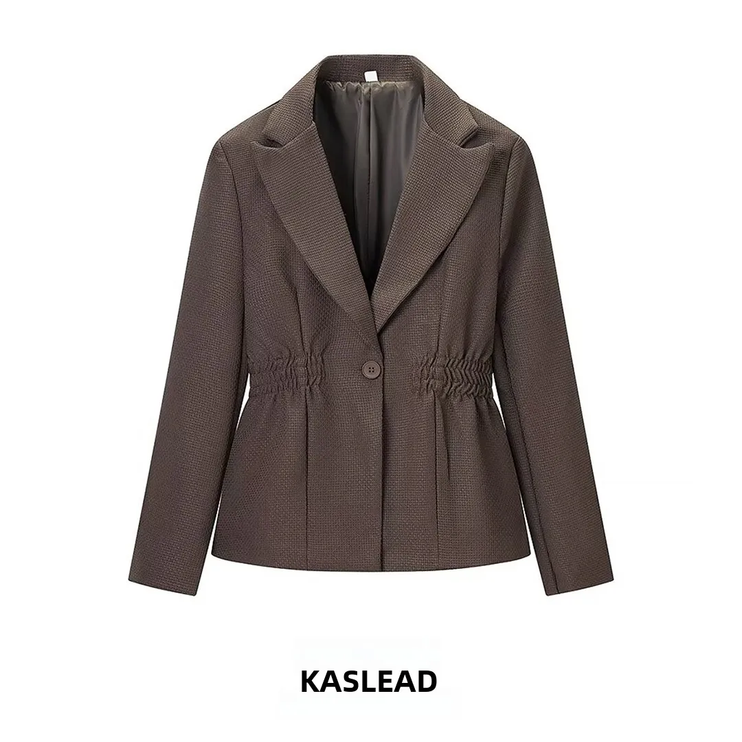 جايت نسائي طويل بقصة ضيقة من Faionable معطف بياقة على الخصر ملابس خارجية من KASLEAD #1