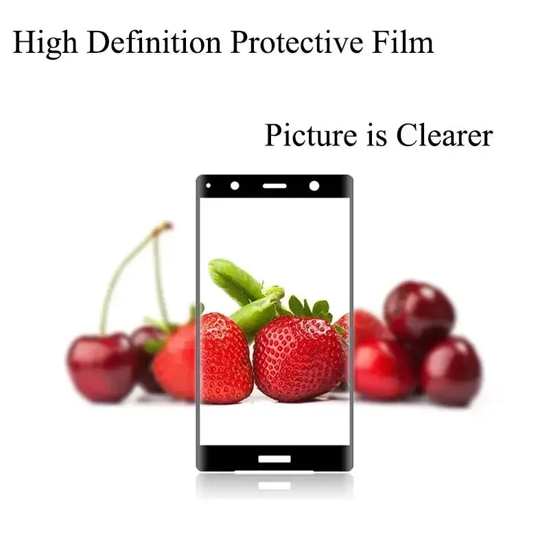 3D Tempered Xperia XA XA1 XA2 Ultra Plus X XP XZ XZ2 XZS XZ1 Compact Premium Glass Curved Full Cover For Sony 4D view 6