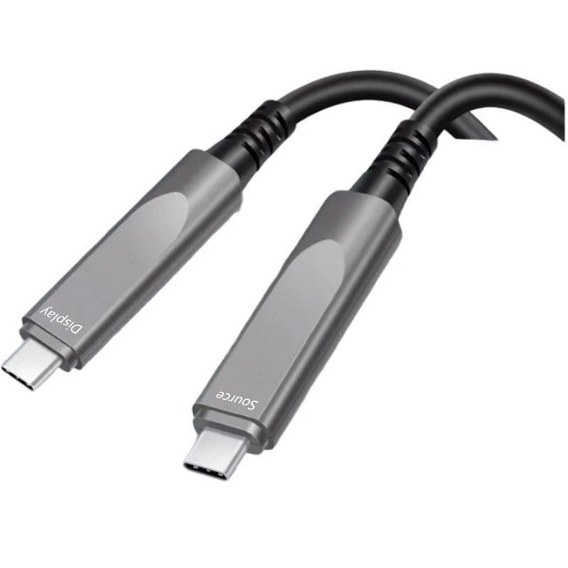 Type-C USB3.1 Optical Fiber Cable 8K@60 4K@144/120Hz 32.8Gbps (Does not Support Charging, Data transfer, USB 2.0) for PC Monitor