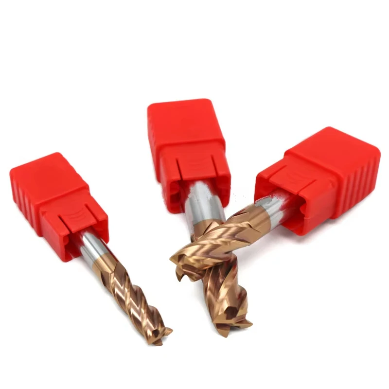 Tungsten Steel Milling Cutter Alloy Coating HRC55 4 Flute Face Mill Metal CNC Cutting tool high quality Milling Tool