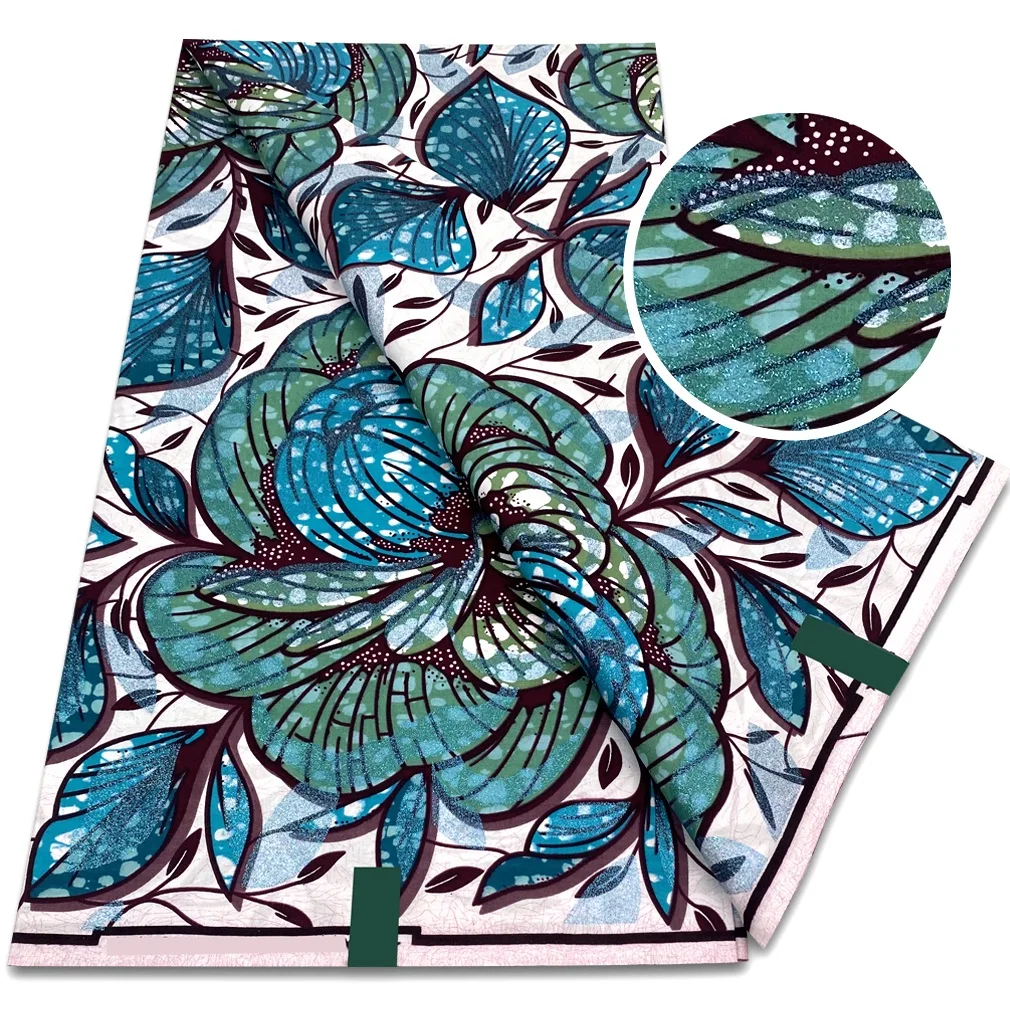 

2025 Grand Super Original African Wax Fabric High Quality 100% Cotton Nigerian Print Ankara Fabric For Sewing 6 yards ﻿