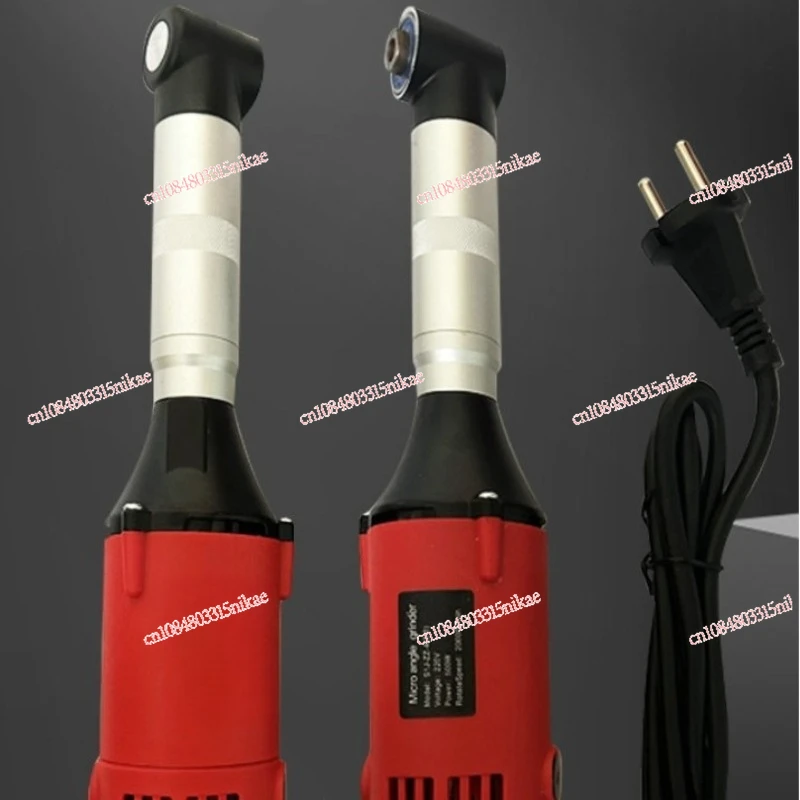 

90° Electric Angle Grinder | Variable Speed Tile Grout Cleaner & Polisher - Compact Handheld Grinding Tool