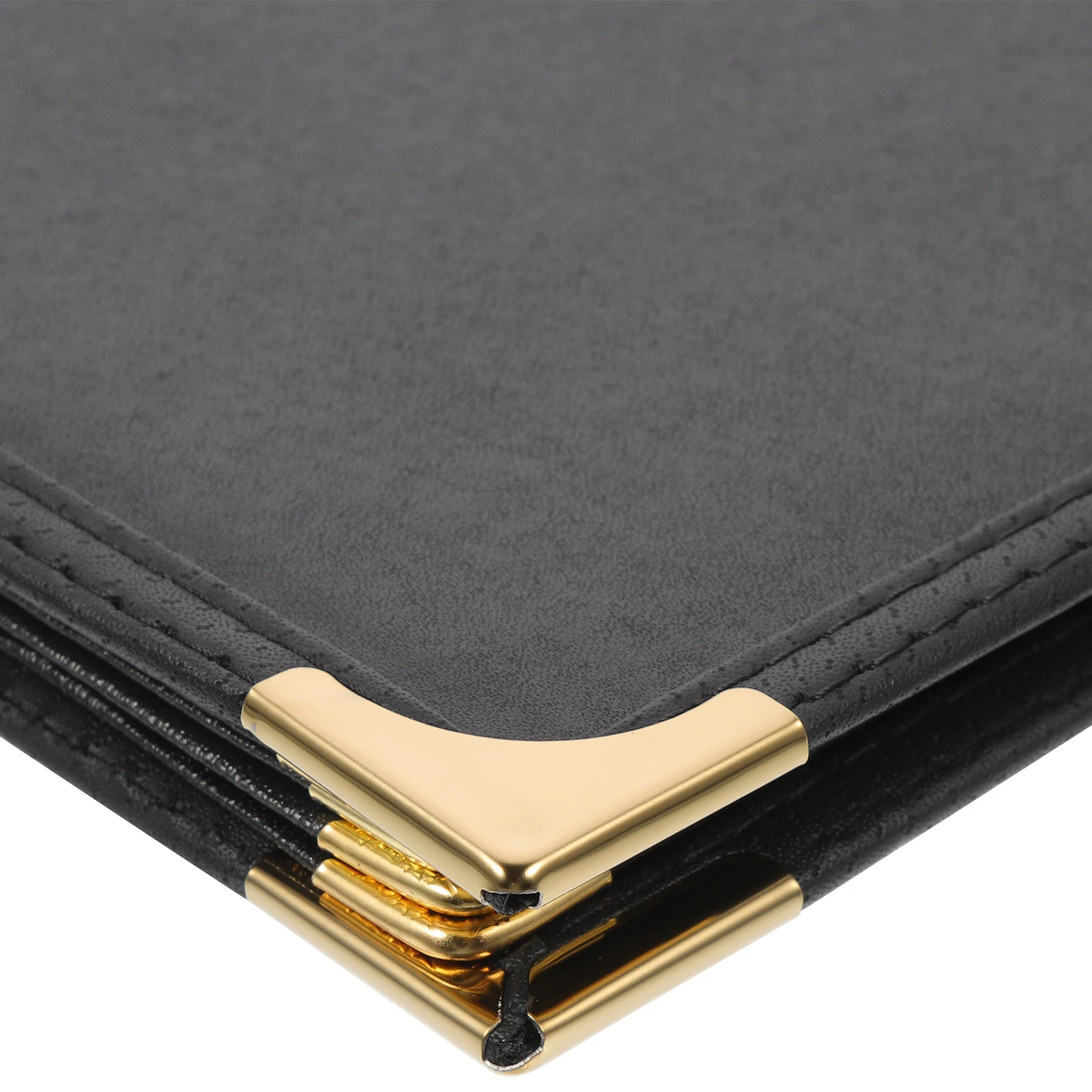 Cubierta de menú de restaurante de PVC Premium, carpeta de libros de recetas, soporte organizador transparente para bares de hoteles, fácil de limpiar, Color negro