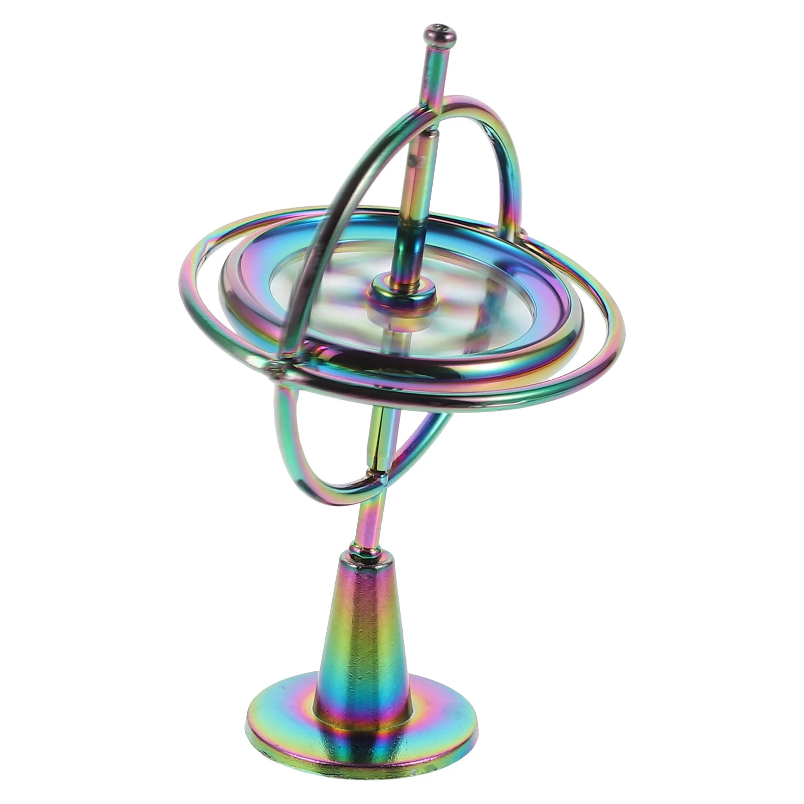 Gyroscope Alloy Science Education Toy Children Fingertip Kids Plaything Spinning Top